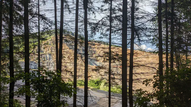 Steinbruch Loja im Ostronger Wald.