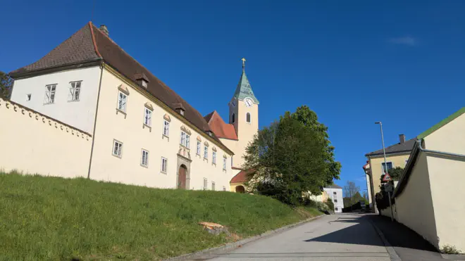 The Romanesque collegiate church of Ardagger Abbey.