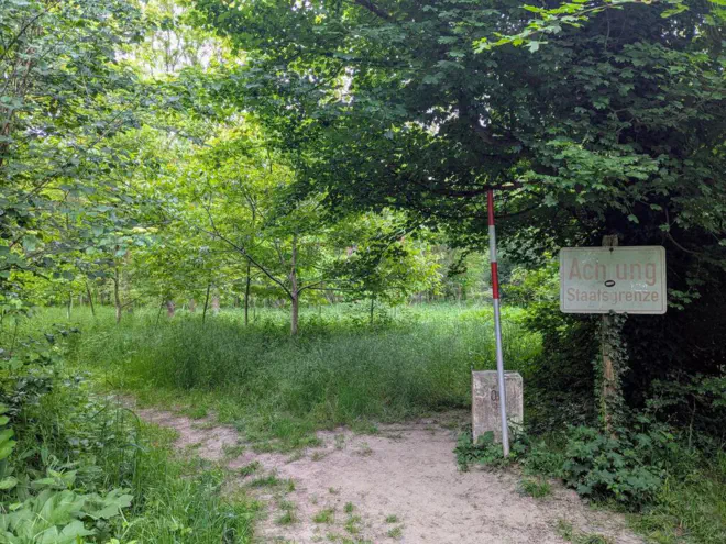 Inconspicuous border crossing on the Mura.