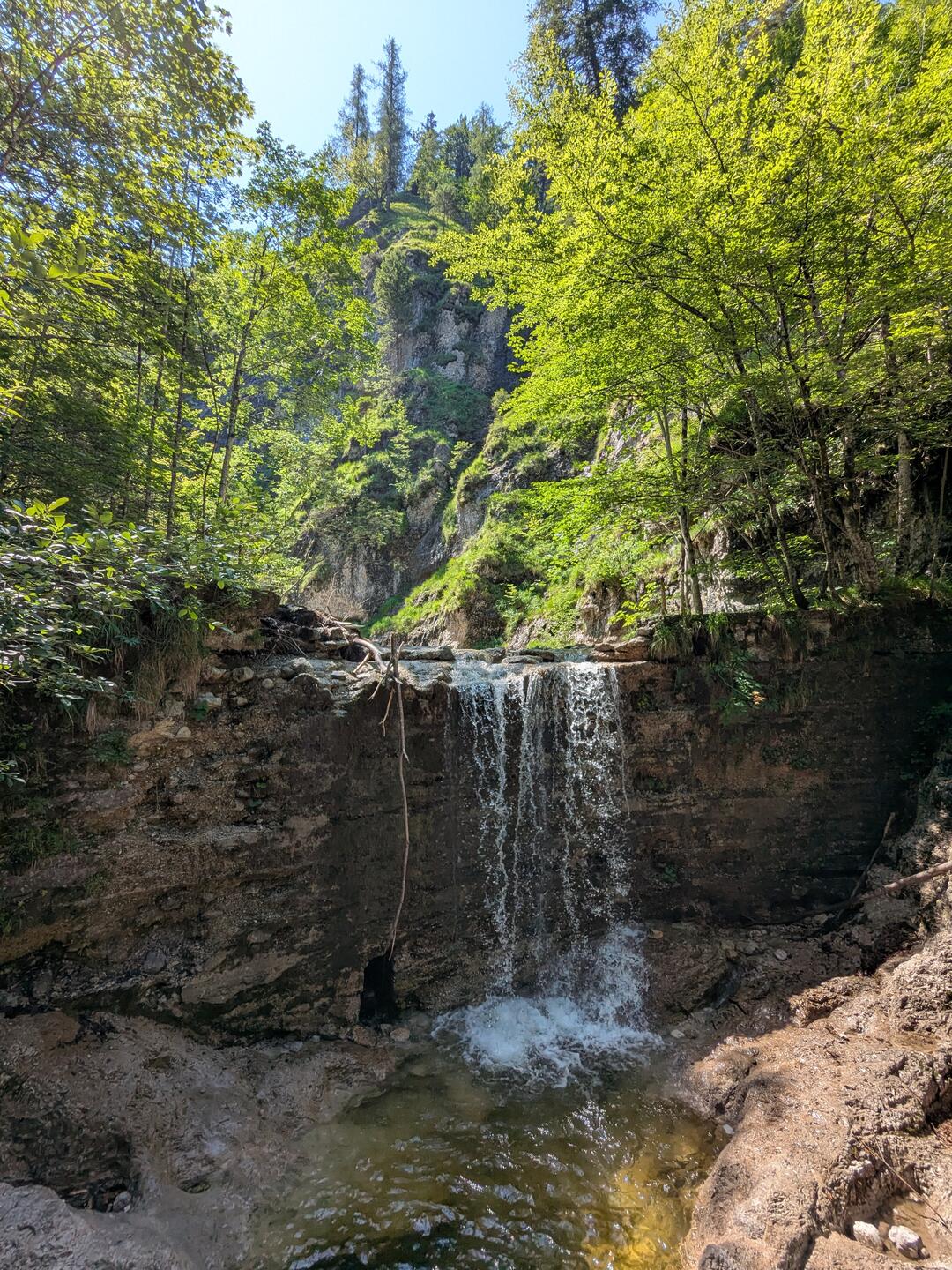 Kleiner Wasserfall.