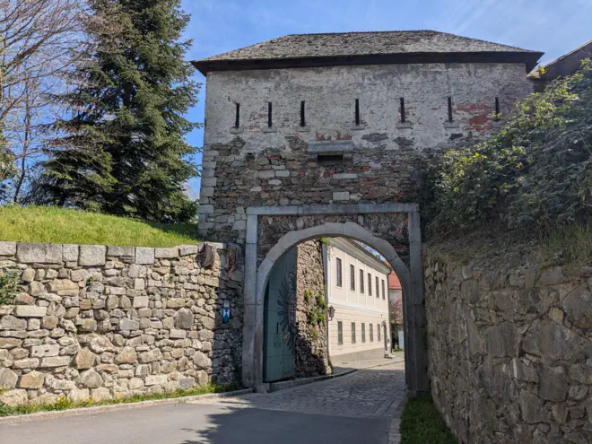Martinstor. Teil der Linzer Schlossburganlage.