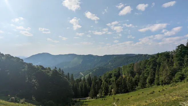 View from the Riffelsattel into the nature park Ötscher-Törmauer.