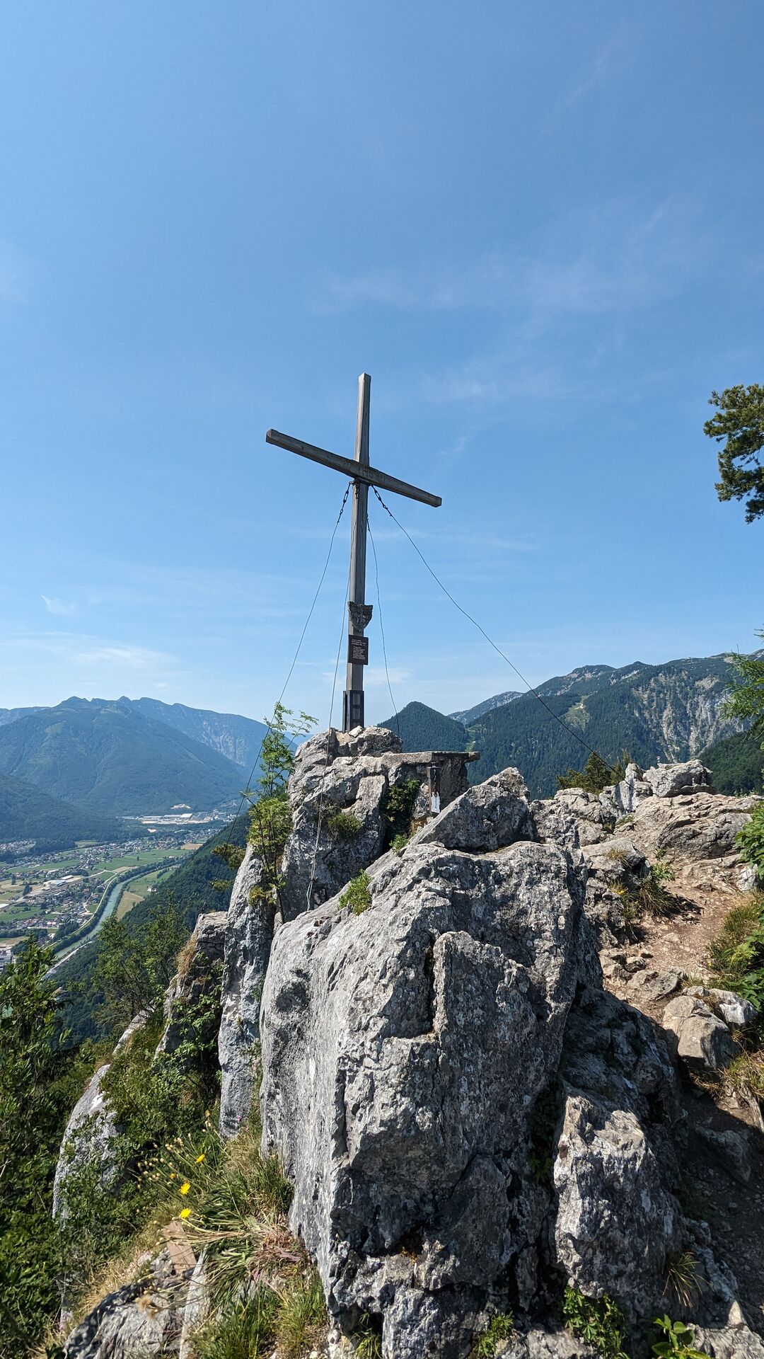 Summit cross on top of Großer Sonnstein
