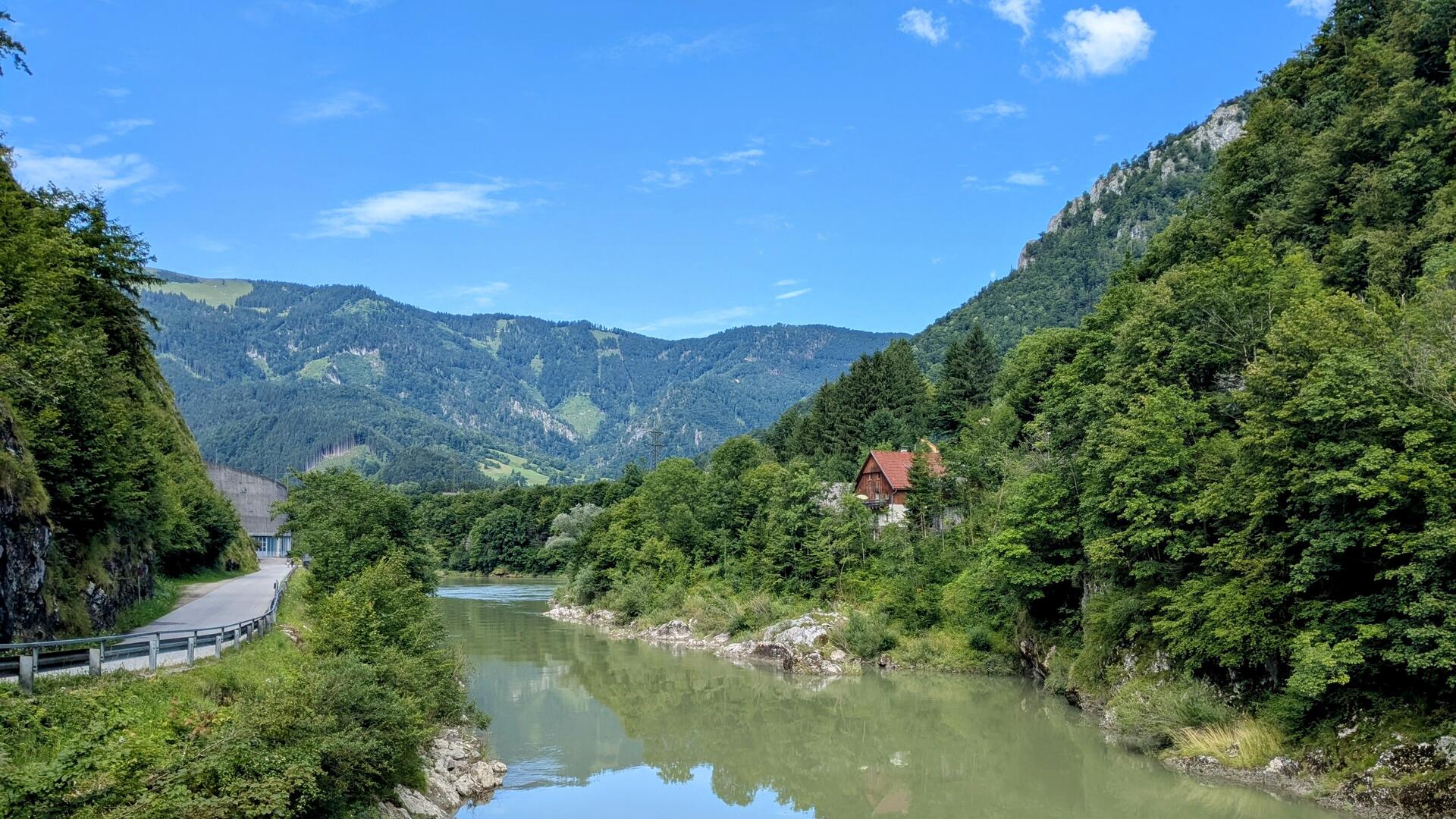 The Enns Valley near Kastenreith and Weyer.