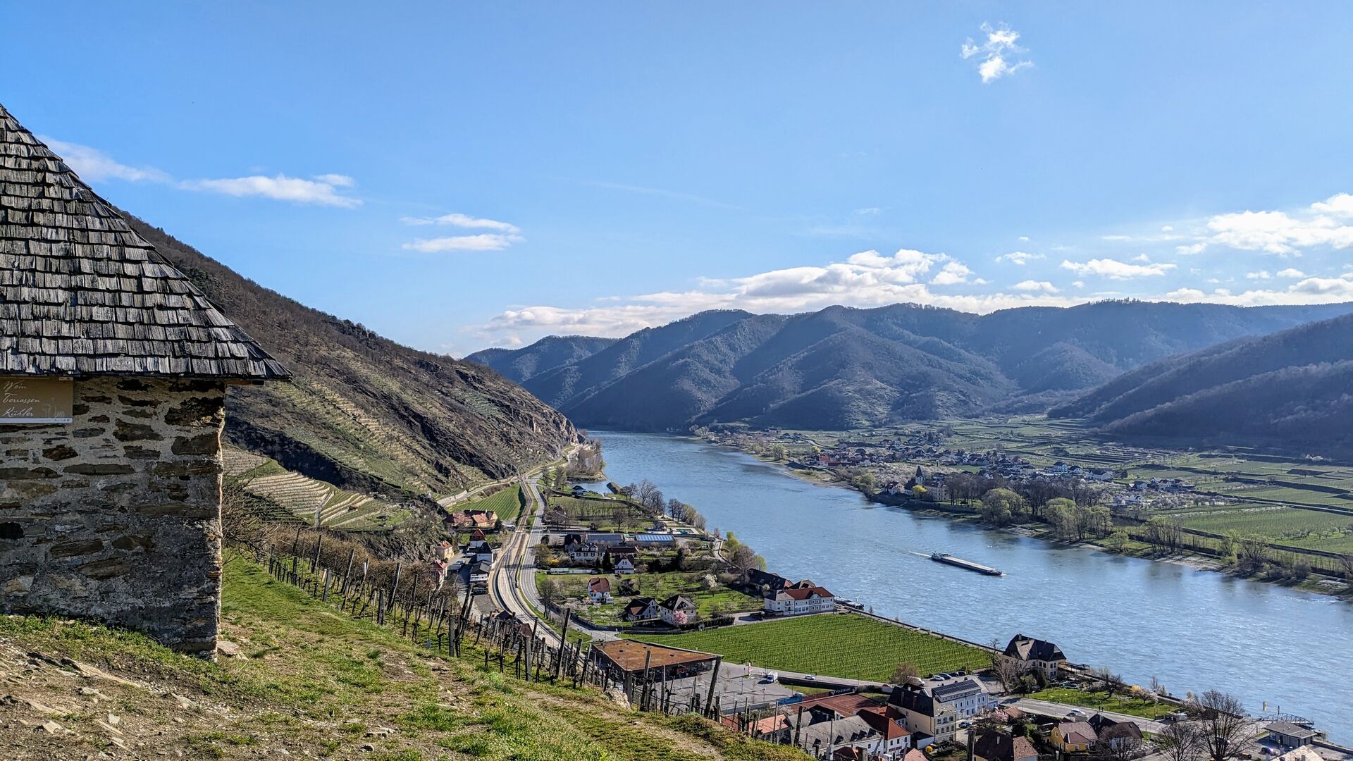 Wunderbares Panorama am Tausendeimerberg in Spitz.