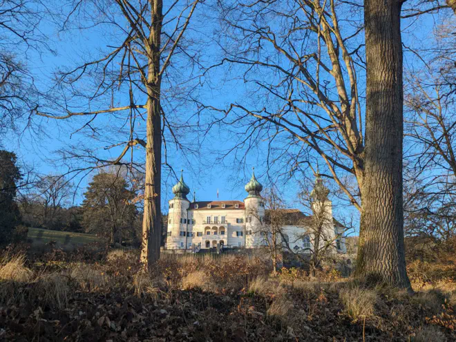 Magnificent Palace Artstetten with palace garden.
